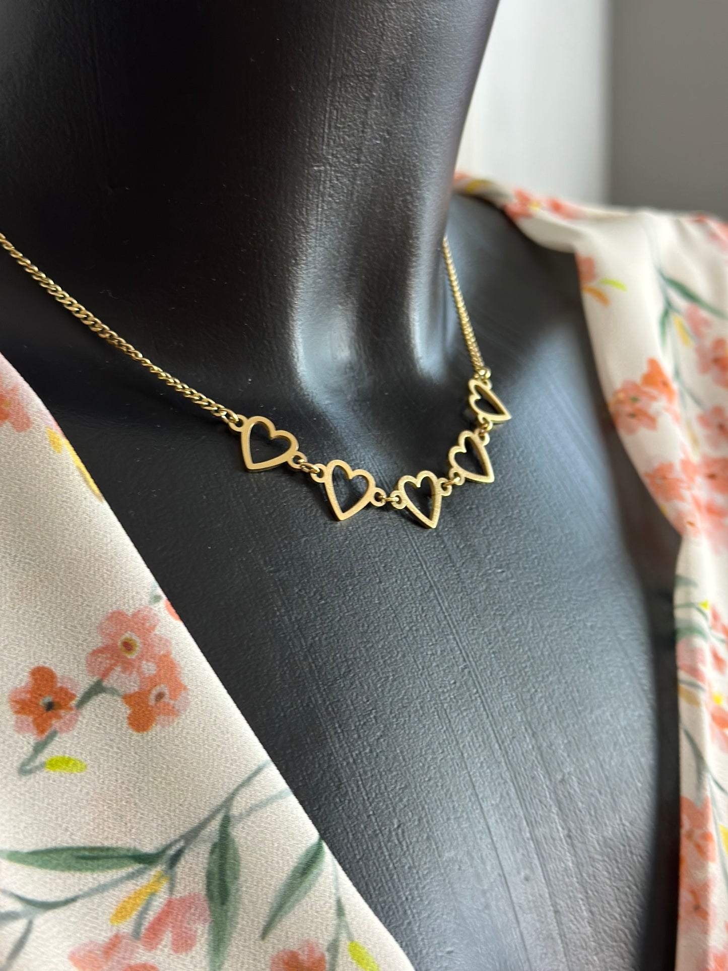 COLLANA CINQUE HEARTS