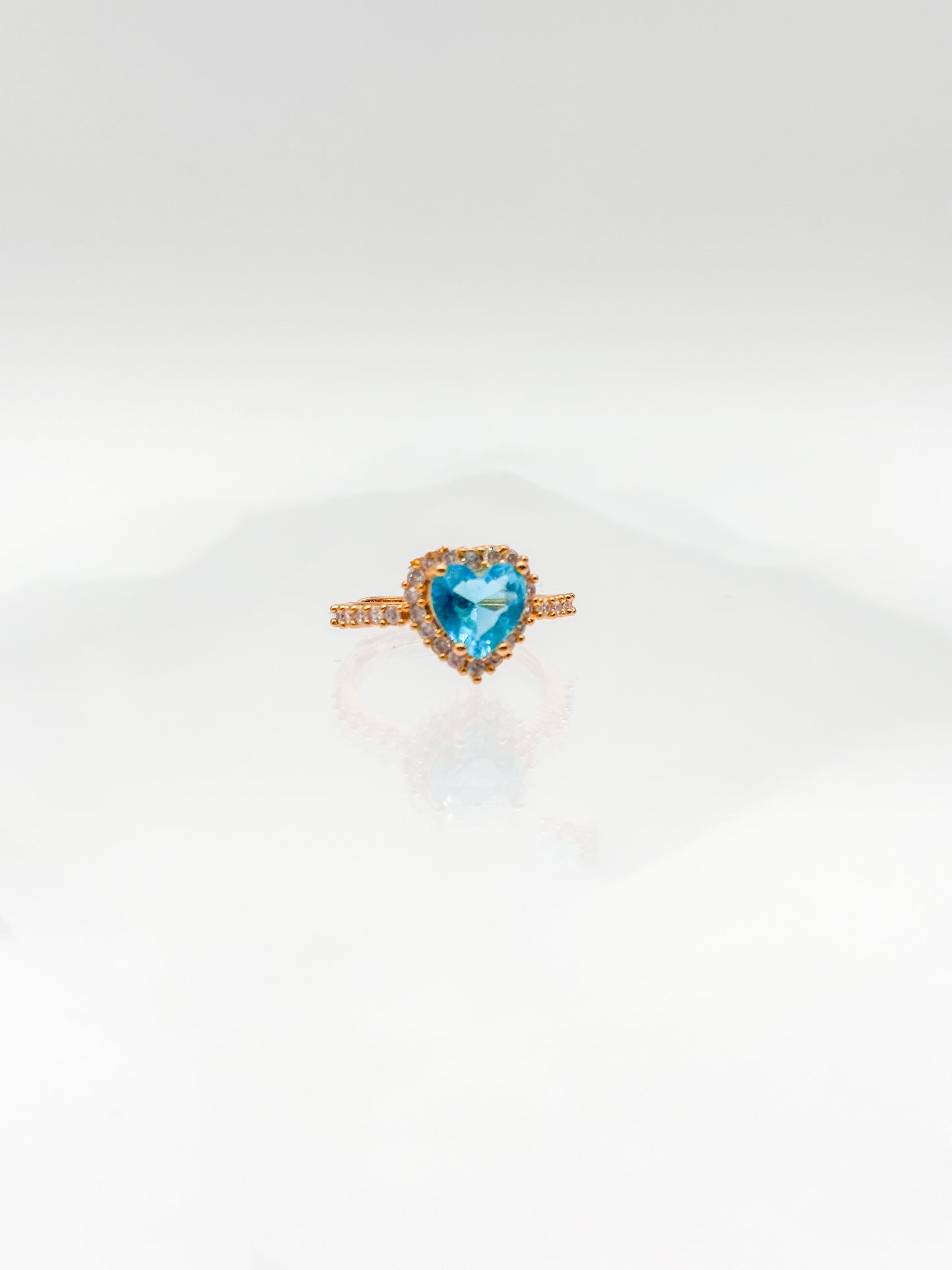ANELLO CUORE CELESTE