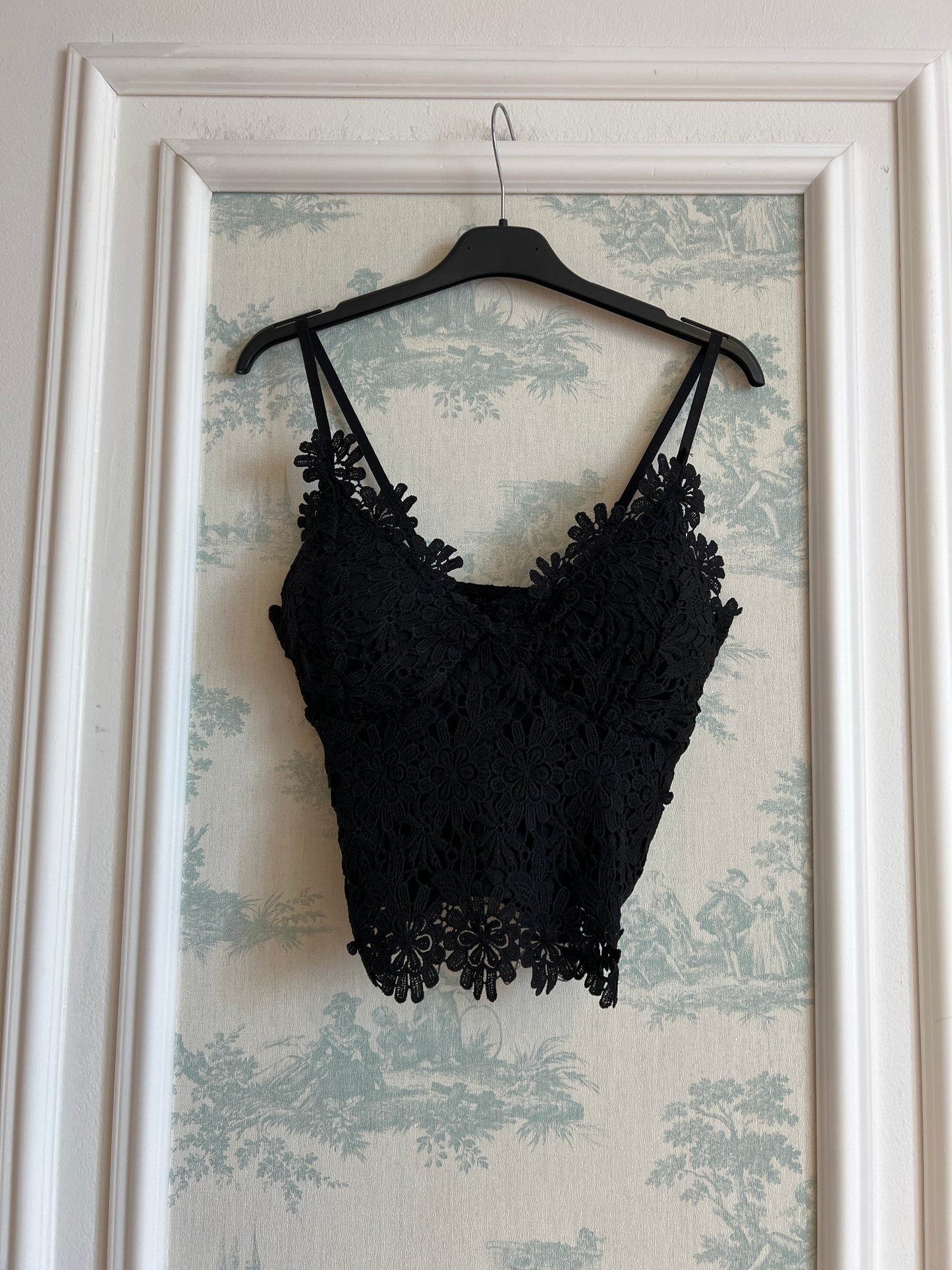 Top fiori neri Grazia