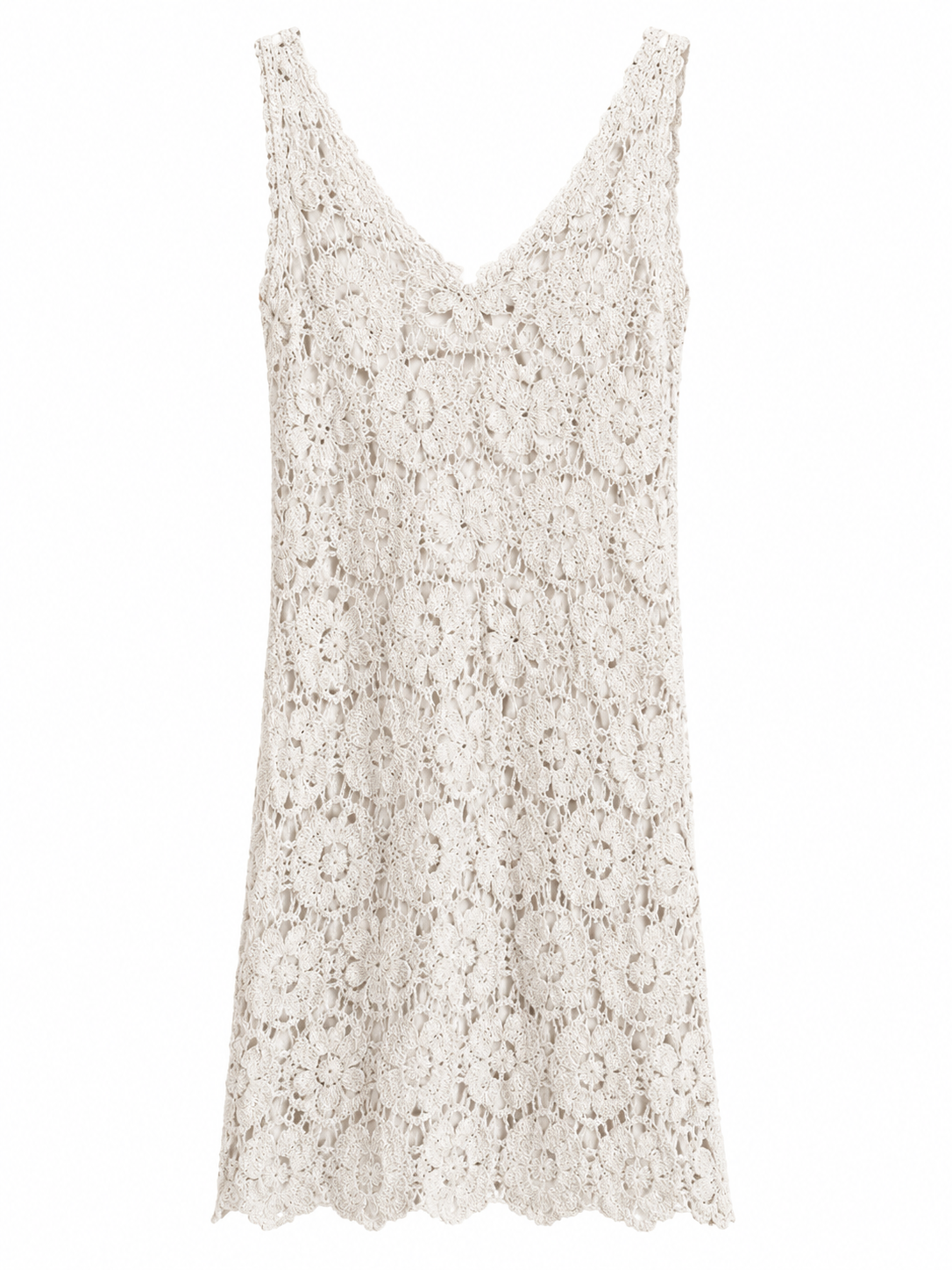 VESTITO UNCINETTO BIANCO