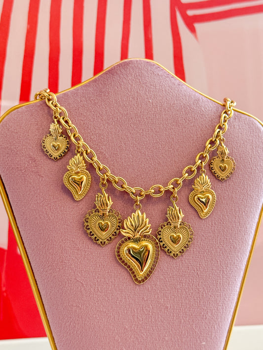 COLLANA GRANDE CUORE SACRO