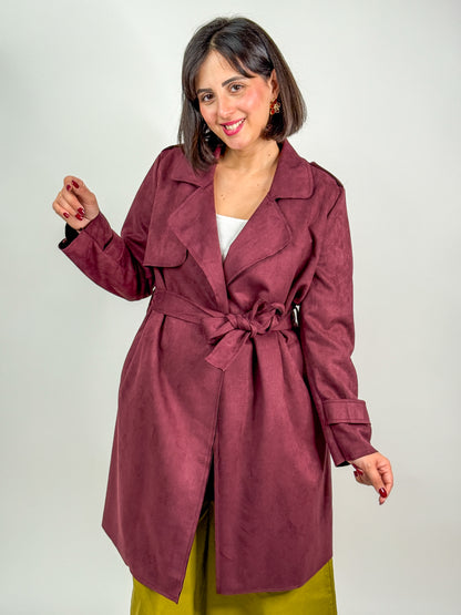 TRENCH CAMOSCIO