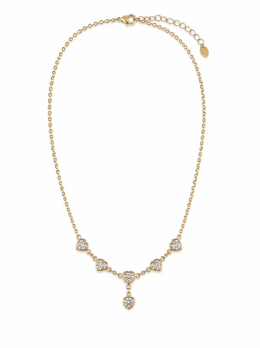 COLLANA CUORE CON ZIRCONI