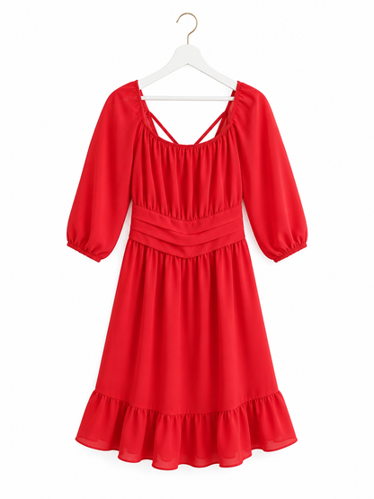 ABITO CORTO ROSSO