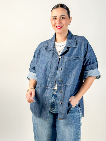 CAMICIA JEANS OVER