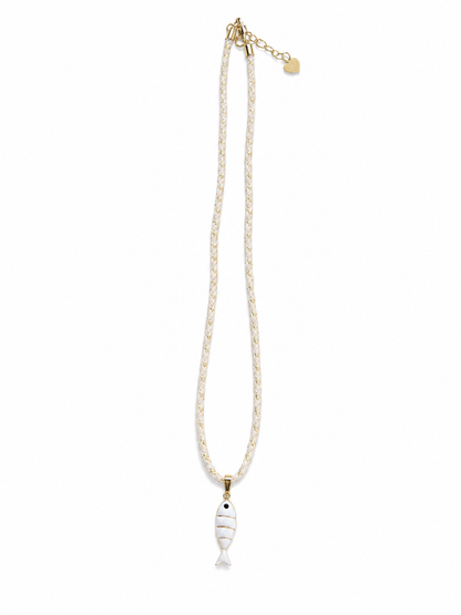 COLLANA PESCIOLINO BIANCO
