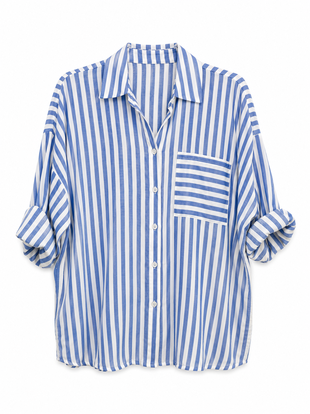 CAMICIA RIGHE AZZURRE