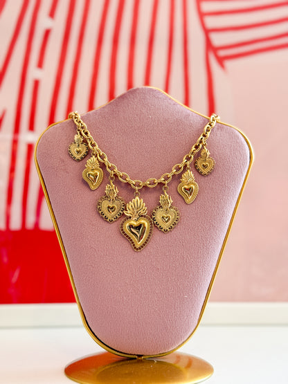 COLLANA GRANDE CUORE SACRO