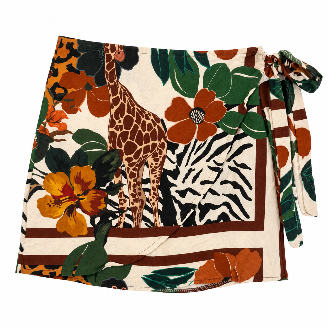 MINI GONNA PAREO SAFARI