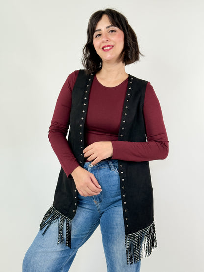 GILET STEEL ROSE
