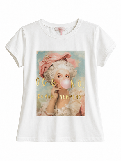 T-SHIRT SLIM “oggi no, domani nemmeno”
