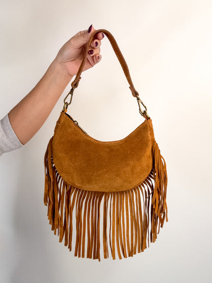 BORSA CAMOSCIO VERA PELLE