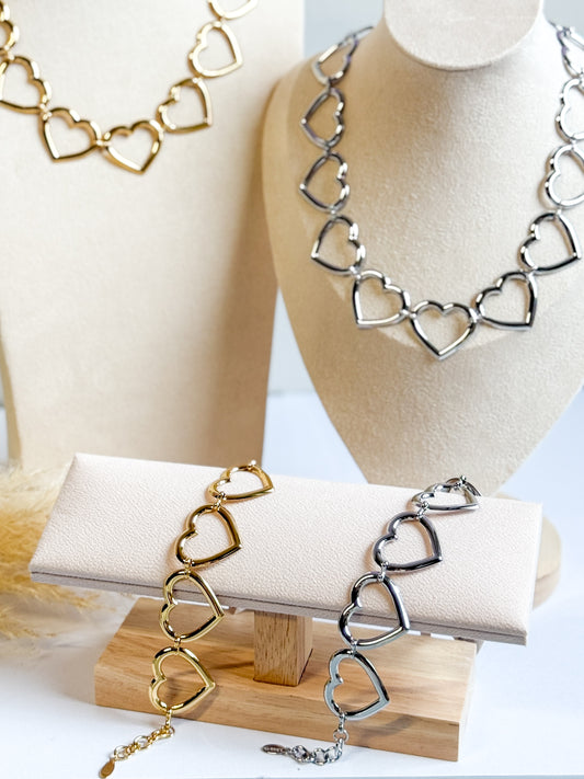 BRACCIALE INTRECCIO DI CUORI
