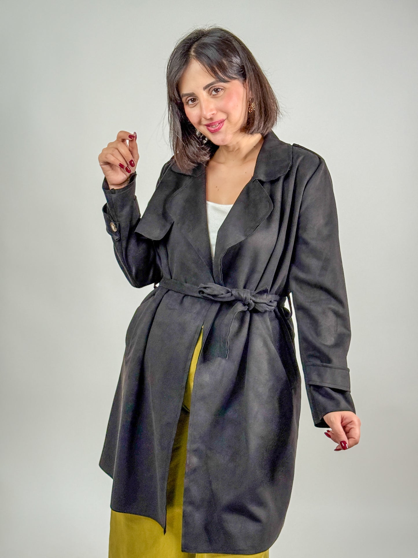 TRENCH CAMOSCIO