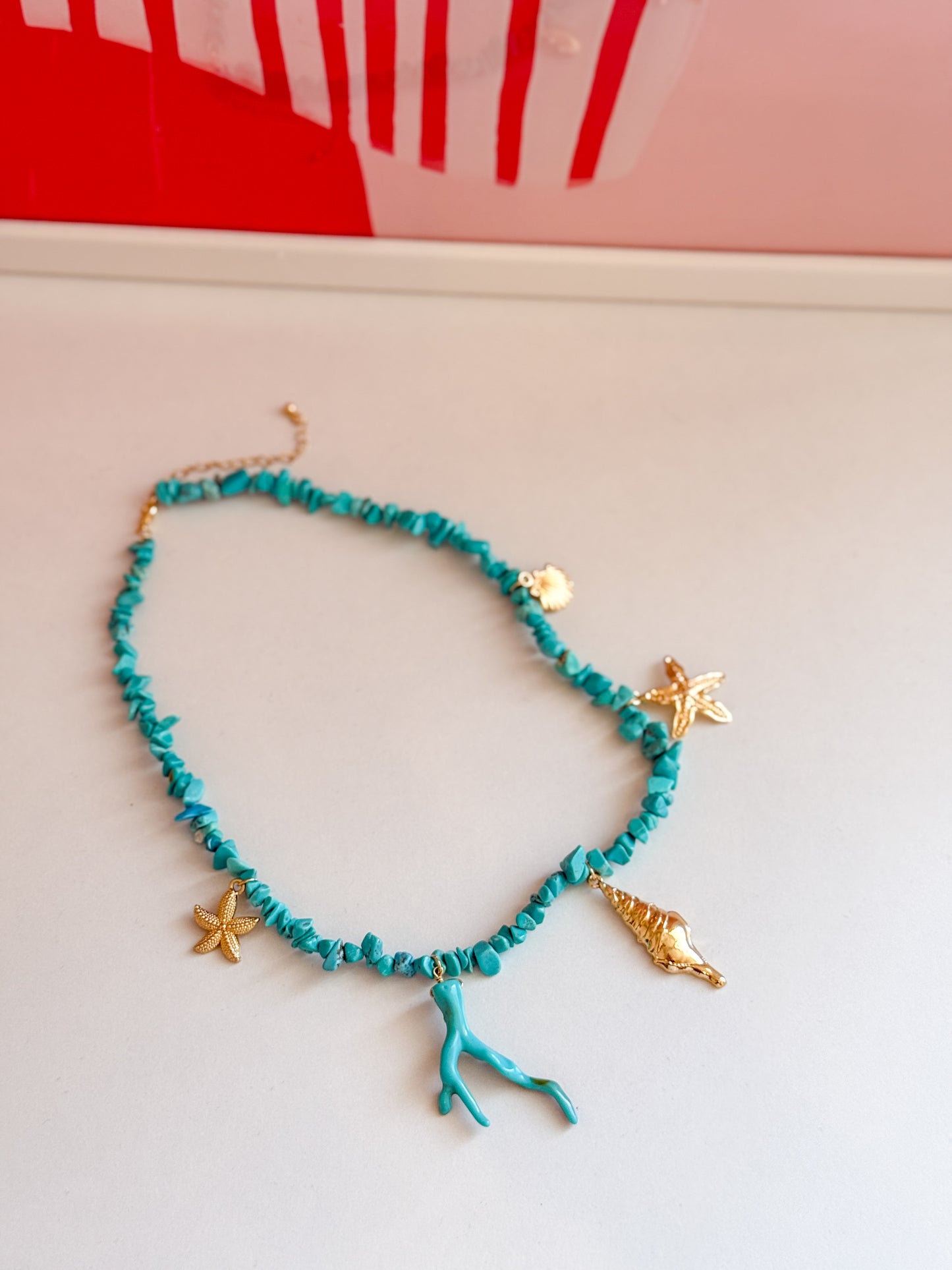 COLLANA CORALLO AZZURRA