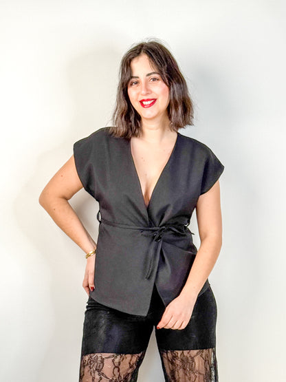 BLAZER SMANICATO FIORELLA