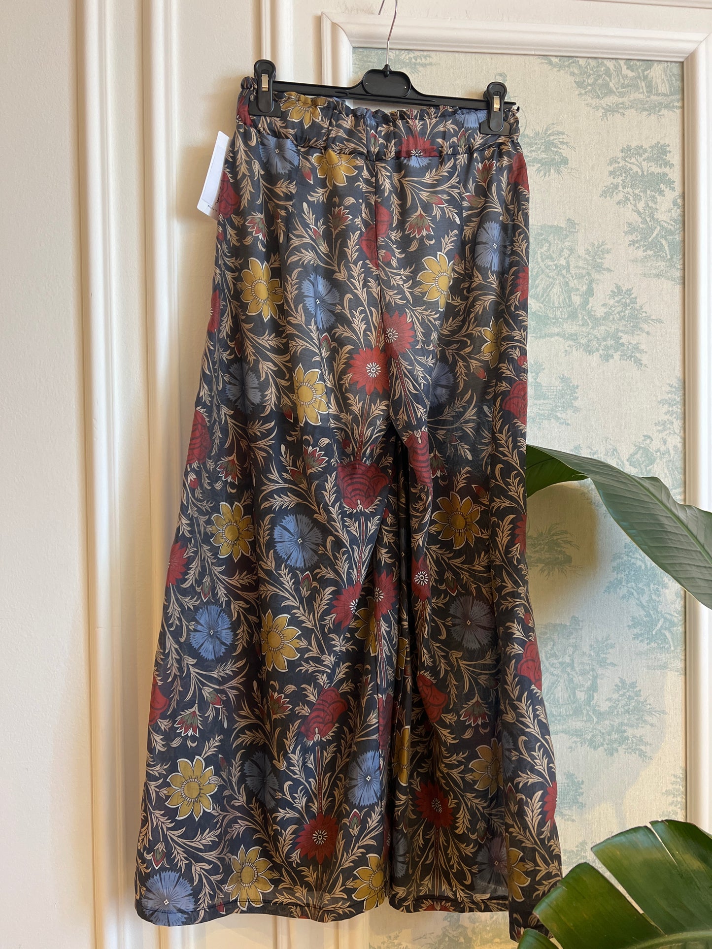 Pantalone blu tencel Ale
