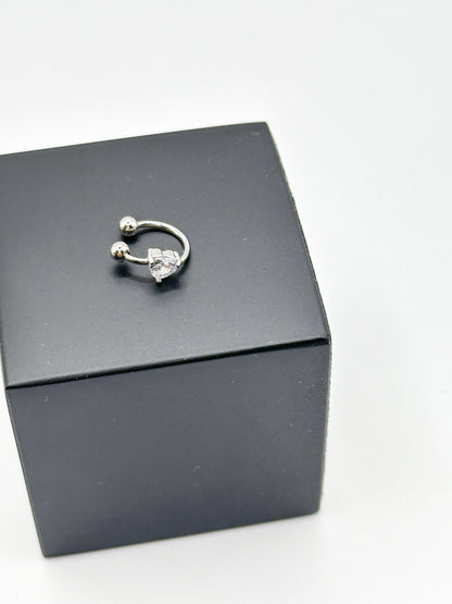 CUFF CUORE silver