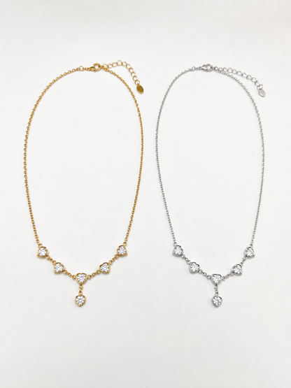 COLLANA CUORE CON ZIRCONI