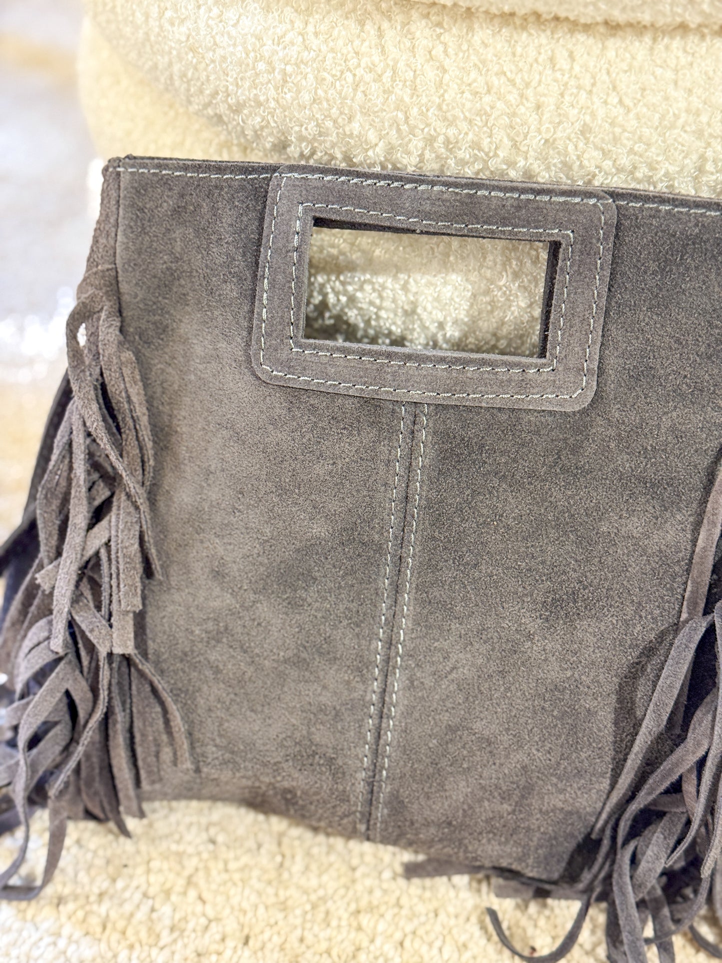 BORSA FRANGE VERA PELLE