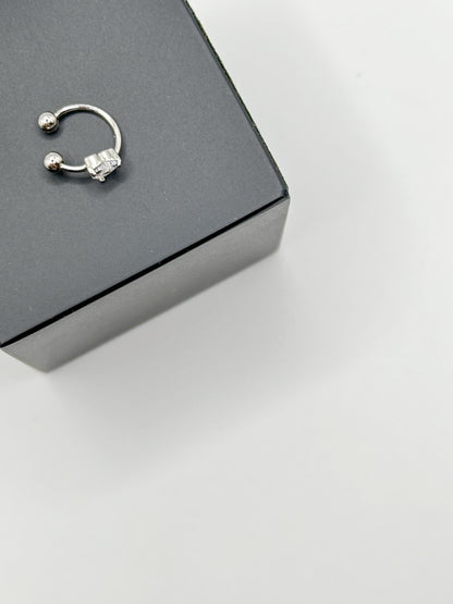 CUFF CUORE silver