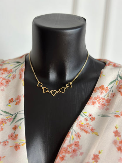 COLLANA CINQUE HEARTS