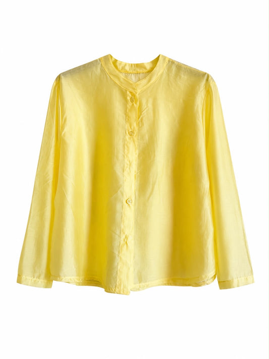 CAMICIA KOREAN MONOCHROME IN TENCEL