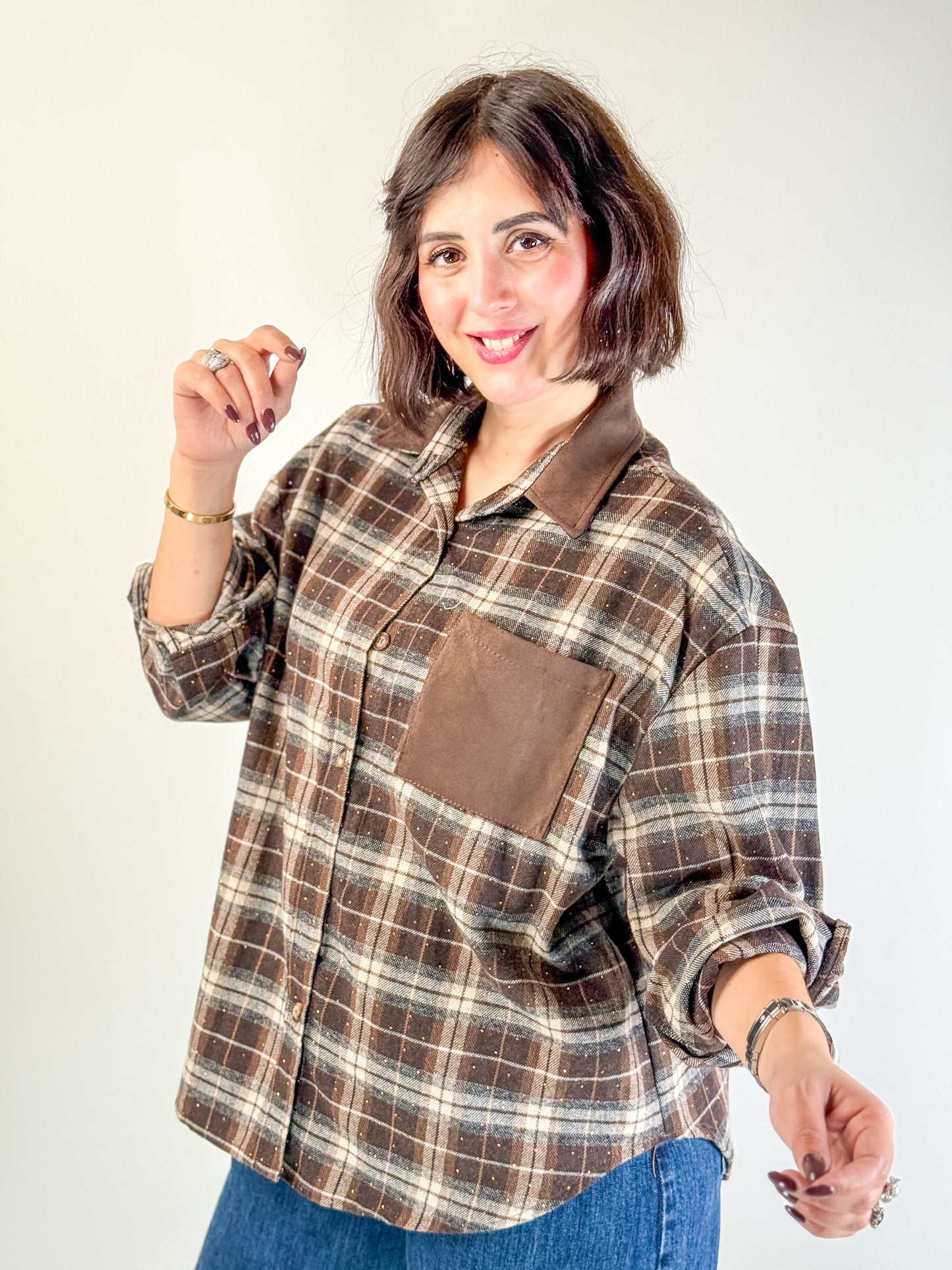 CAMICIA scozzese SHINY