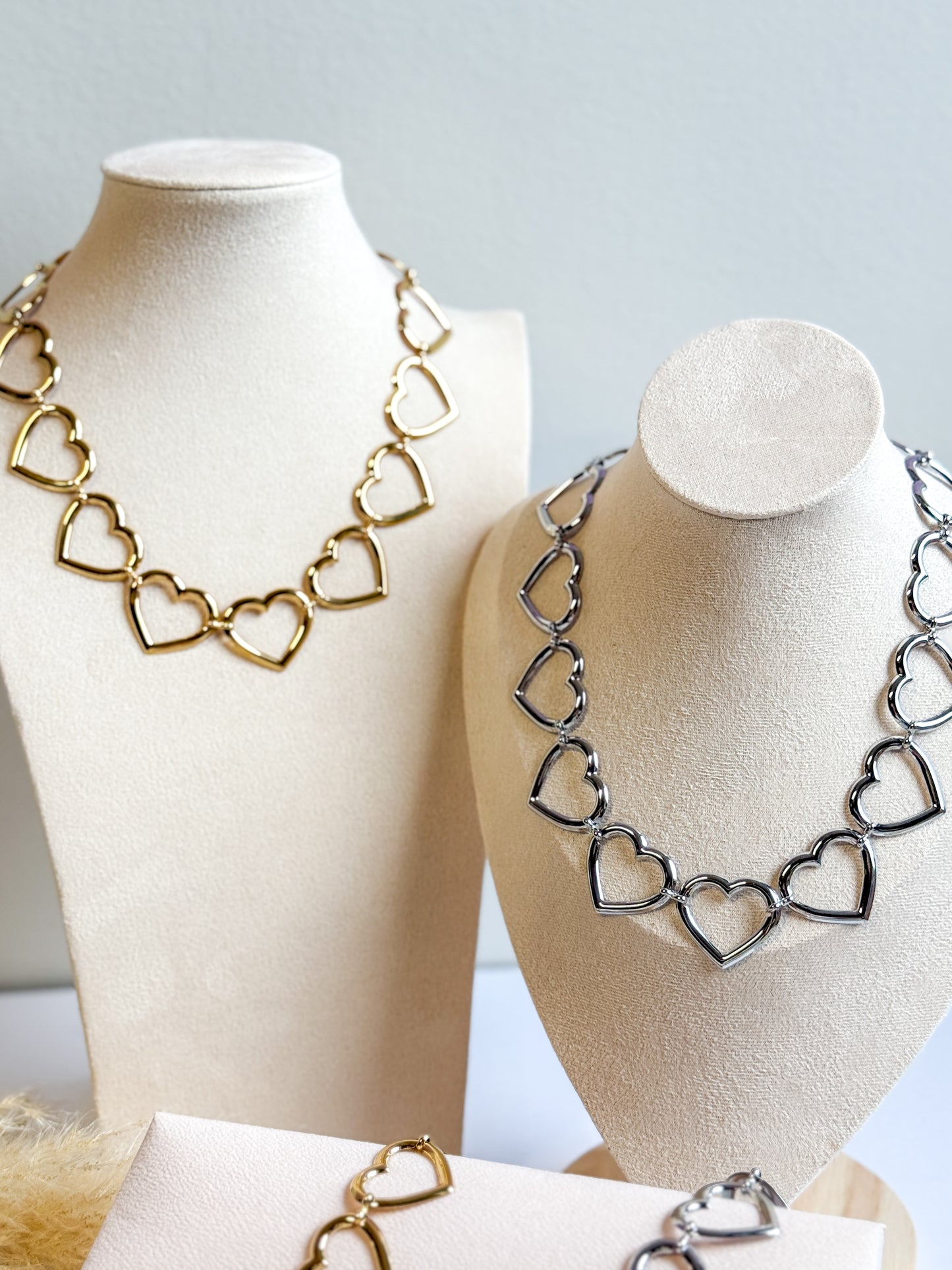 COLLANA INTRECCIO DI CUORI