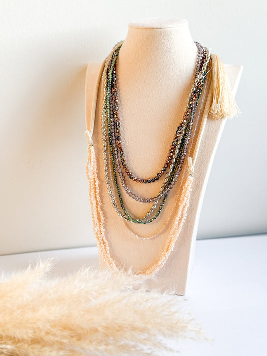 COLLANA CASCATA DI GEMME