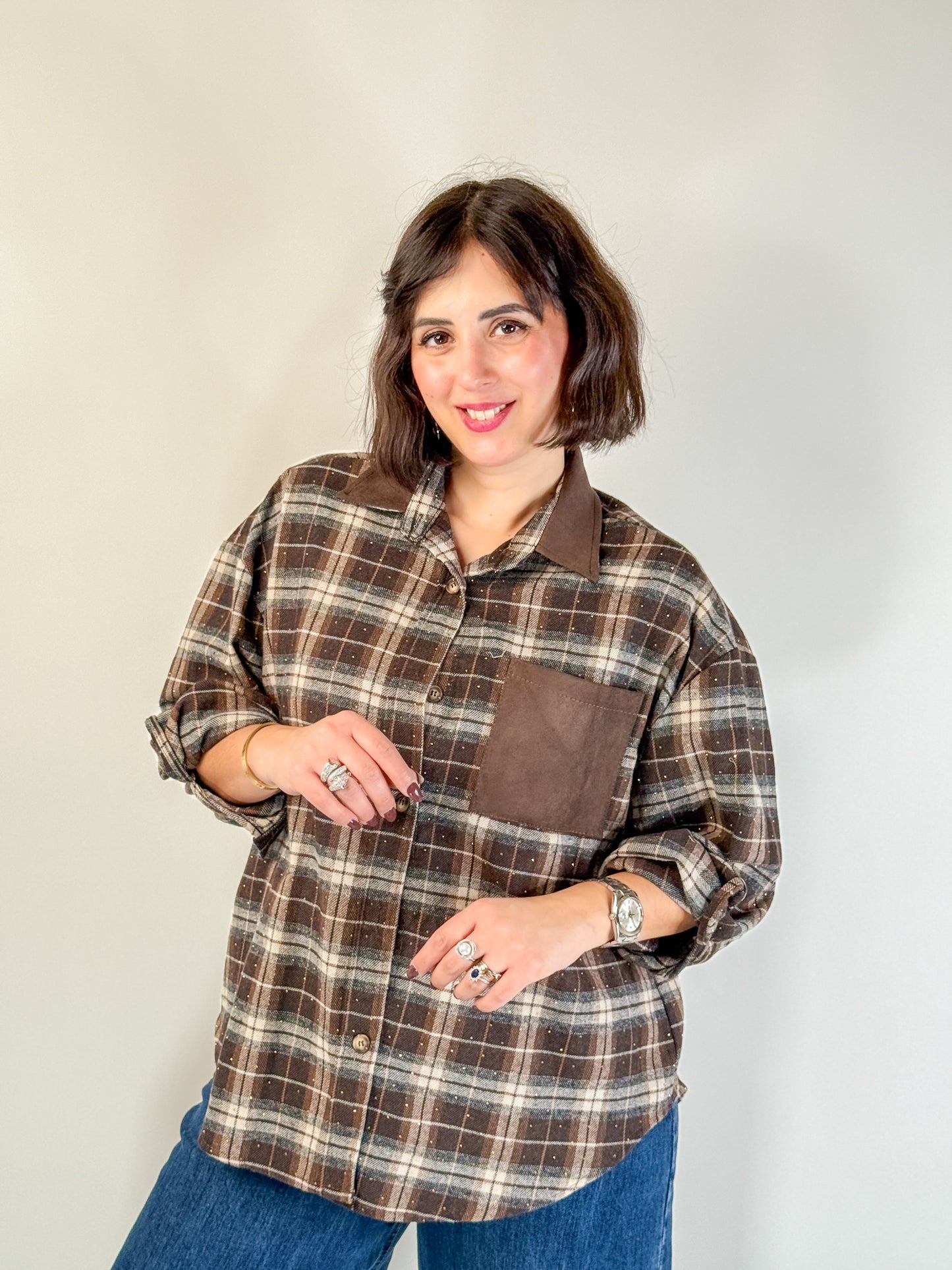 CAMICIA scozzese SHINY