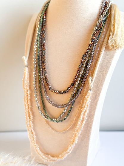 COLLANA CASCATA DI GEMME