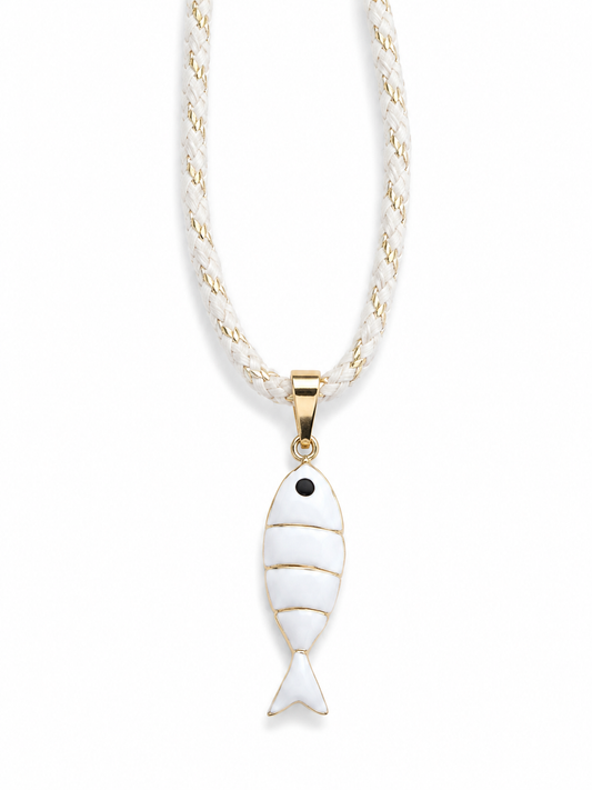 COLLANA PESCIOLINO BIANCO