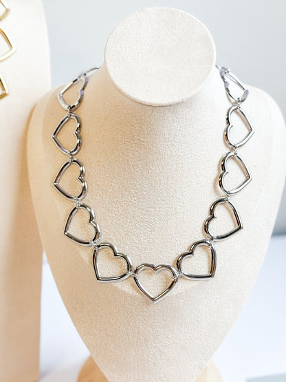 COLLANA INTRECCIO DI CUORI