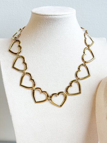 COLLANA INTRECCIO DI CUORI