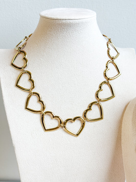COLLANA INTRECCIO DI CUORI