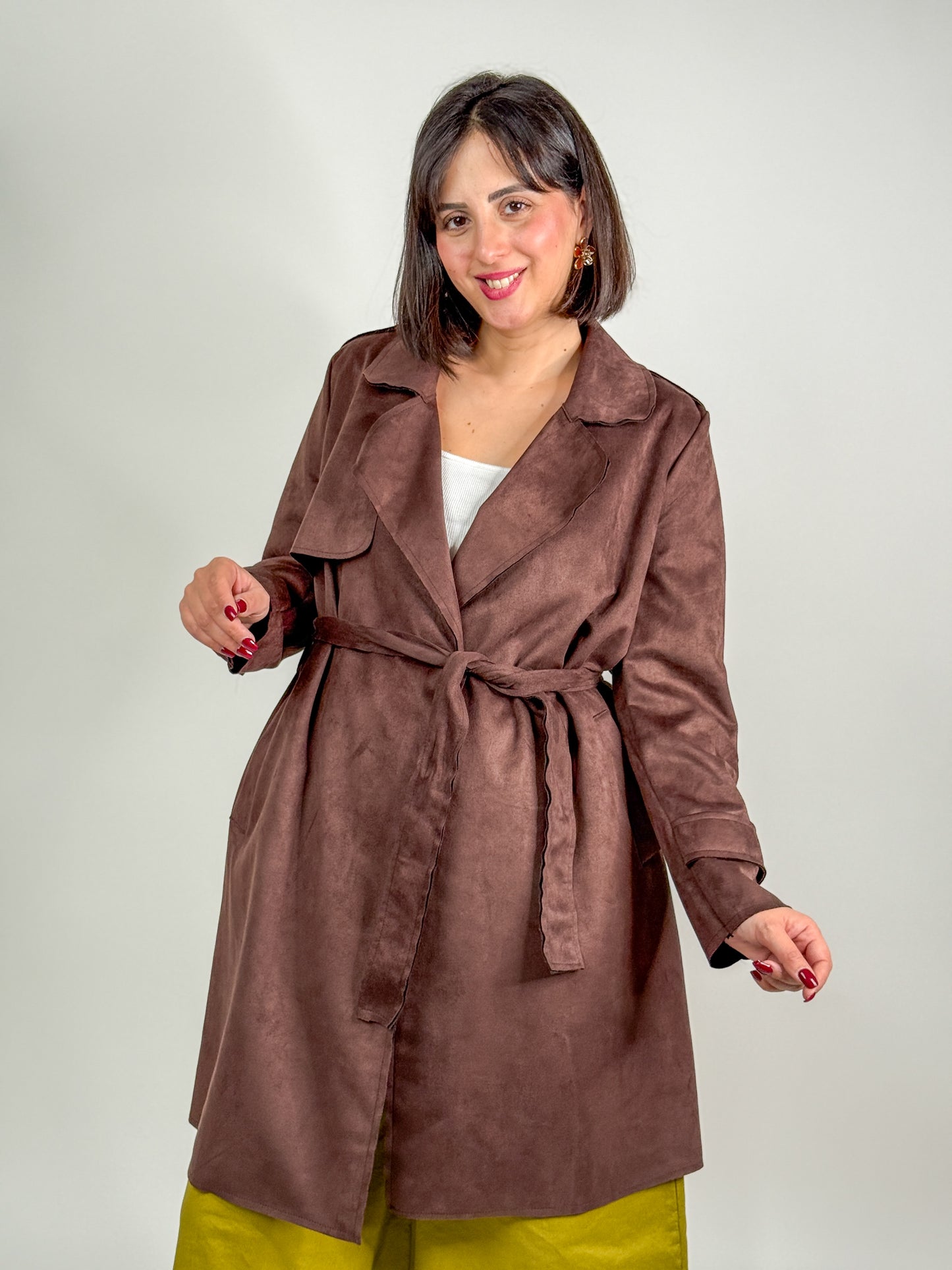 TRENCH CAMOSCIO