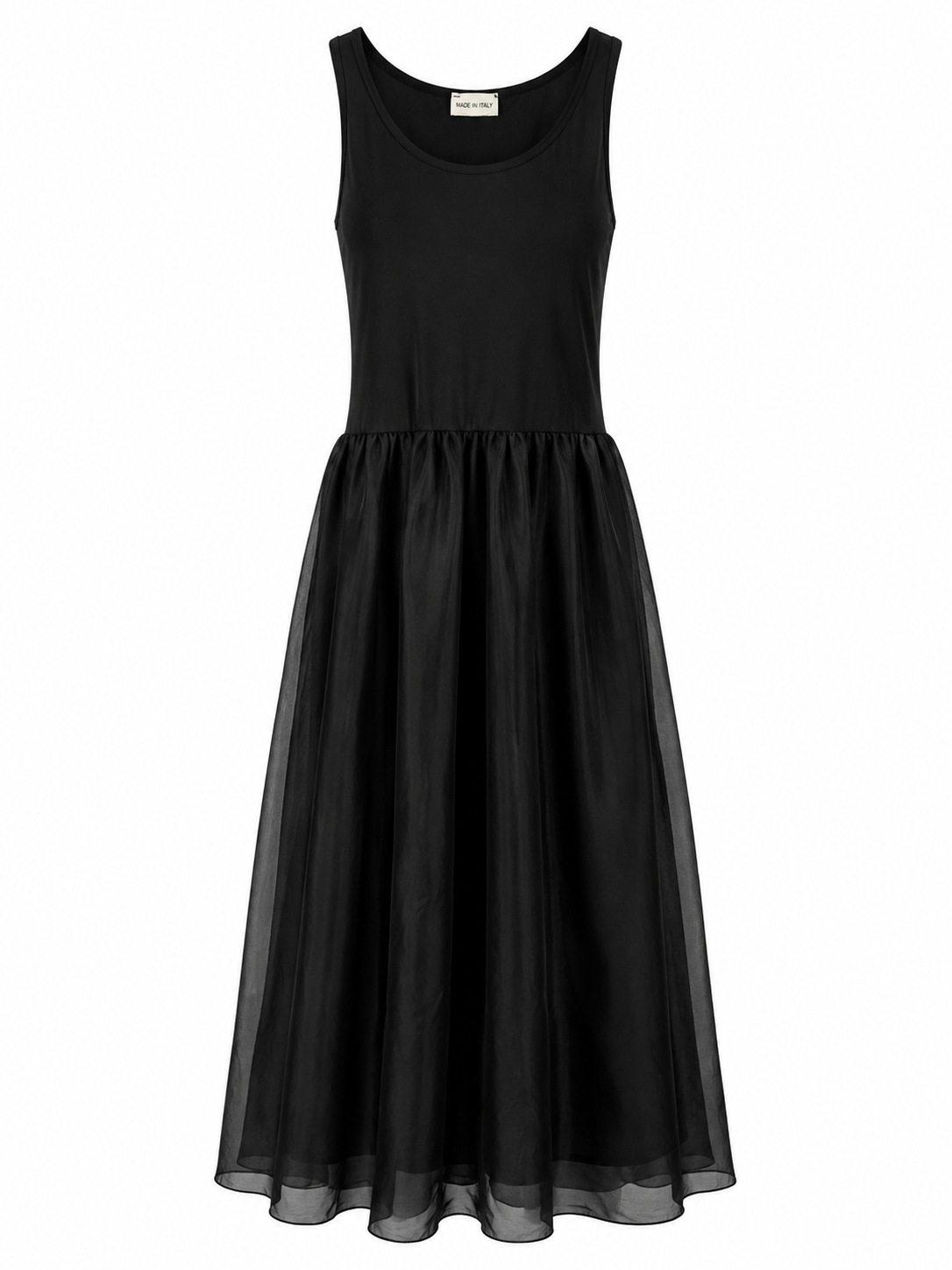 VESTITO TENCEL NERO