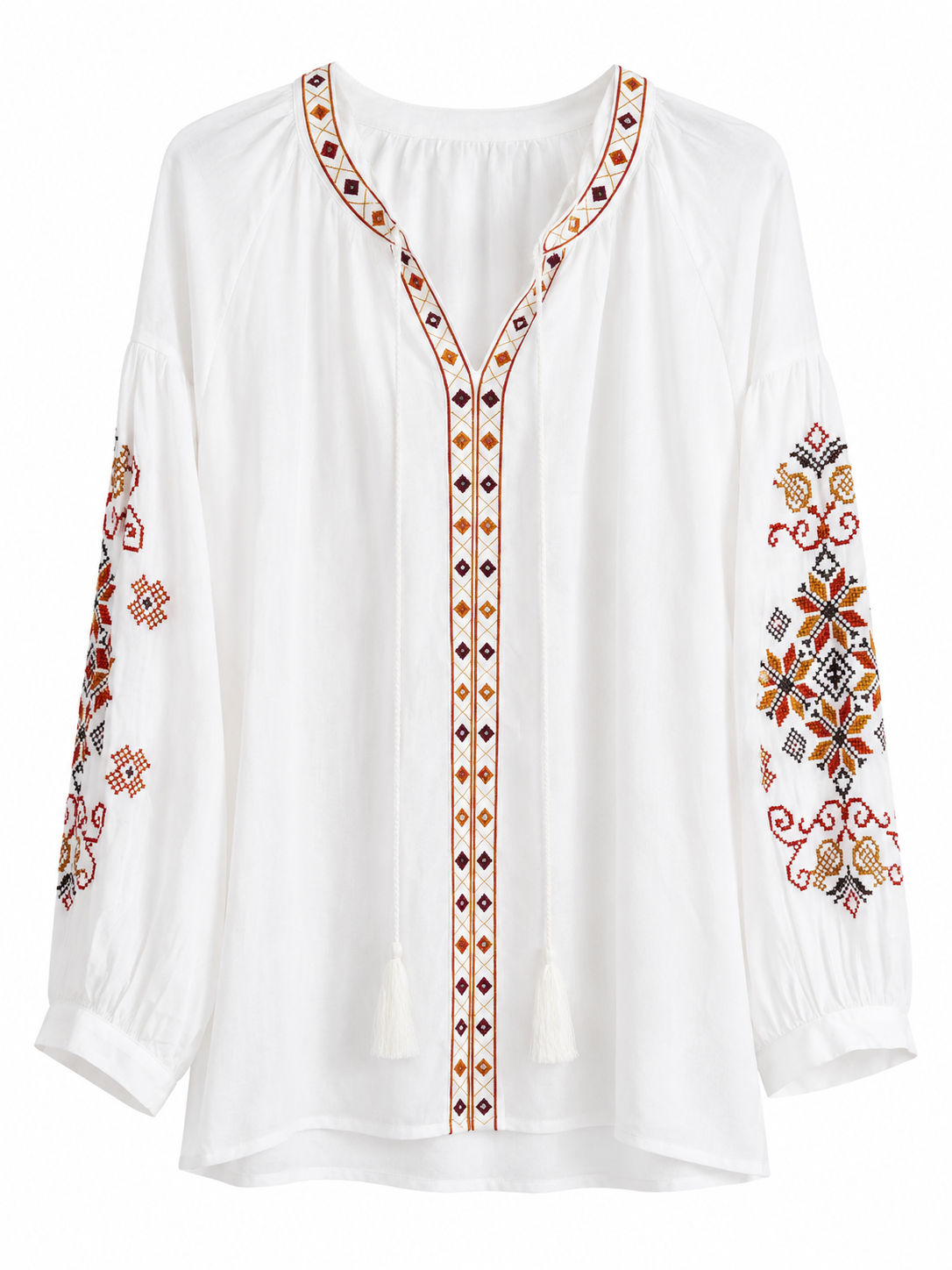 CAMICIA BOHO ARANCIO
