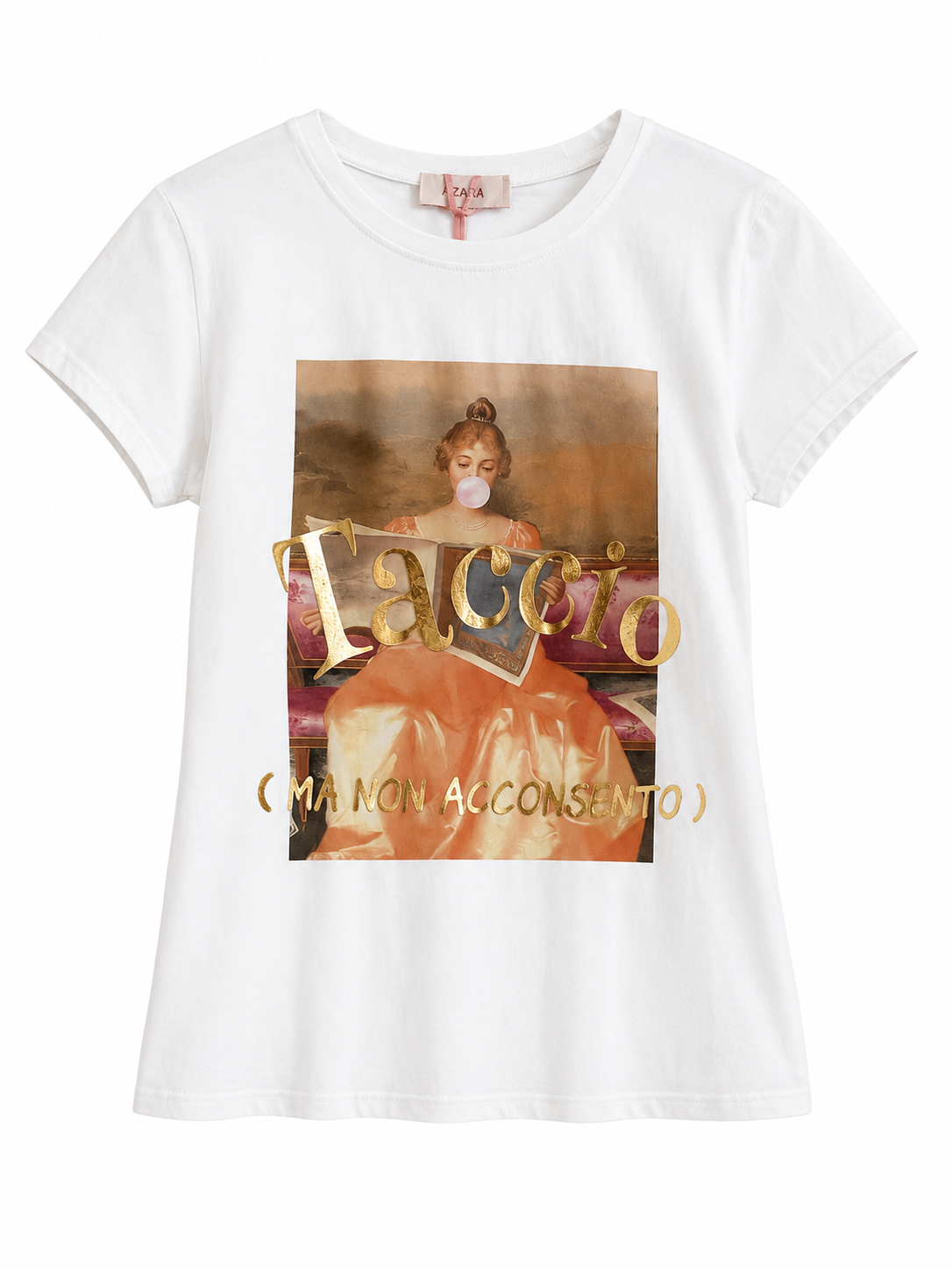 T-SHIRT SLIM “taccio ma non acconsento”