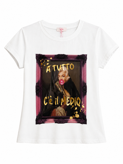 T-SHIRT SLIM “a tutto c’è il medio”