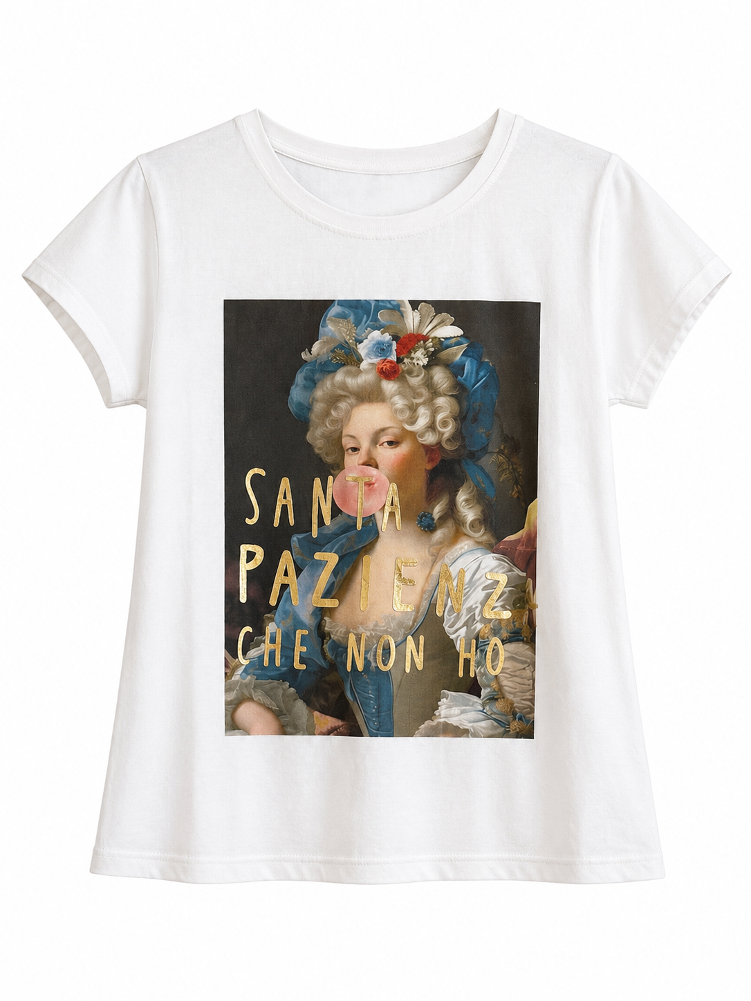 T-SHIRT SLIM “Santa pazienza che non ho”