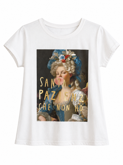 T-SHIRT SLIM “Santa pazienza che non ho”