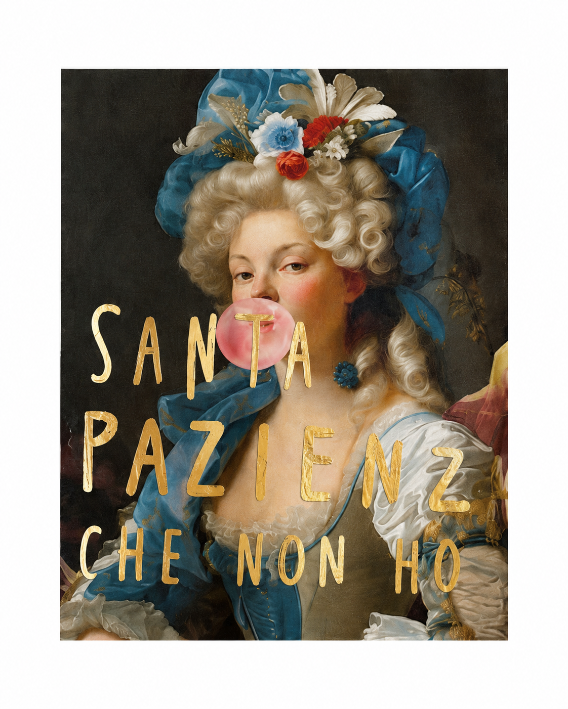 T-SHIRT SLIM “Santa pazienza che non ho”